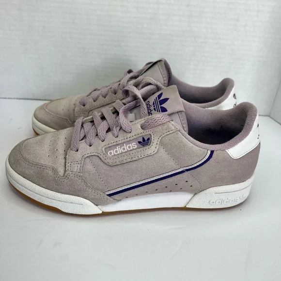 adidas gazelle silver green womens adidas Originals Continental 80 Shoes Black/Real Lilac/Easy Orange main image 1